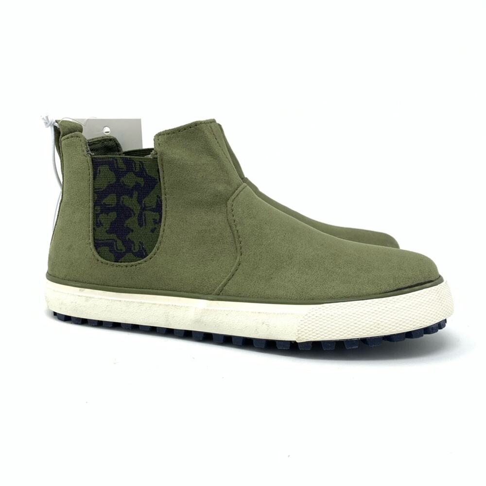 Cat & Jack Anton Olive Green Mid Top Sneaker Baby Boys Size 5